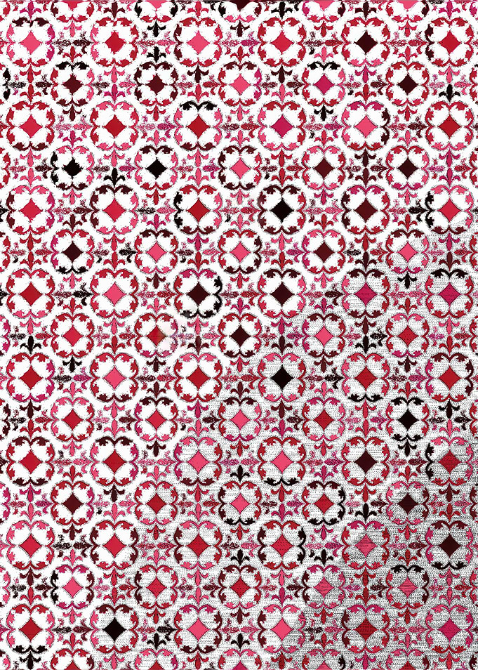 Red and Pink Floral Pattern