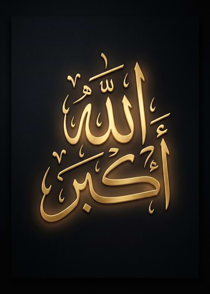 Allah Akbar Arabic Calligraphy