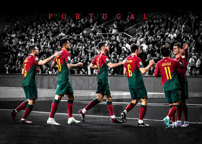 Portugal Football Team Celebration