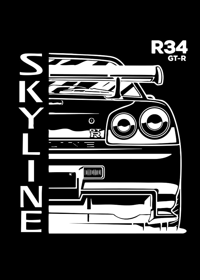 Nissan Skyline R34 GT-R Rear