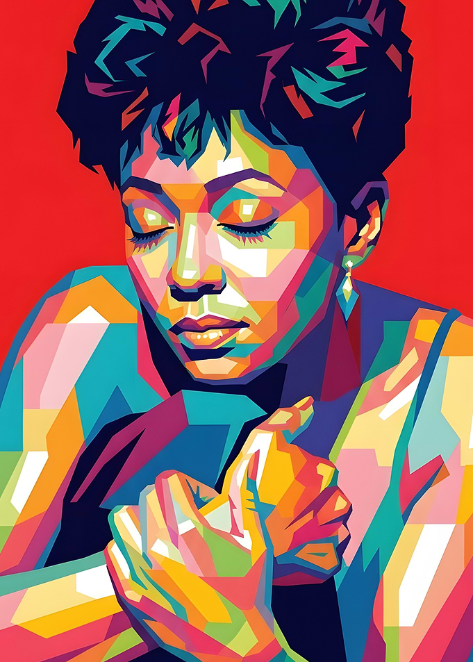 Anita Baker Wpap Pop Art