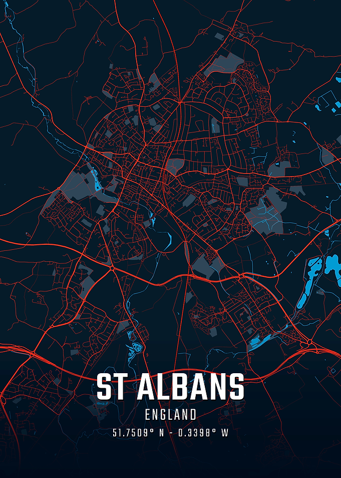 St Albans England City Map