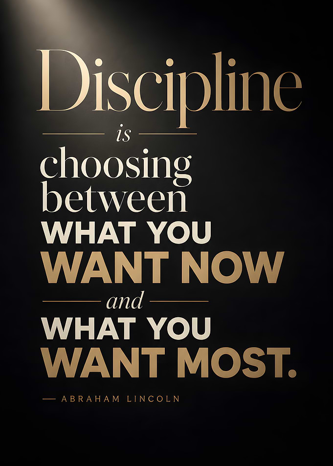 Abraham Lincoln Discipline Quote