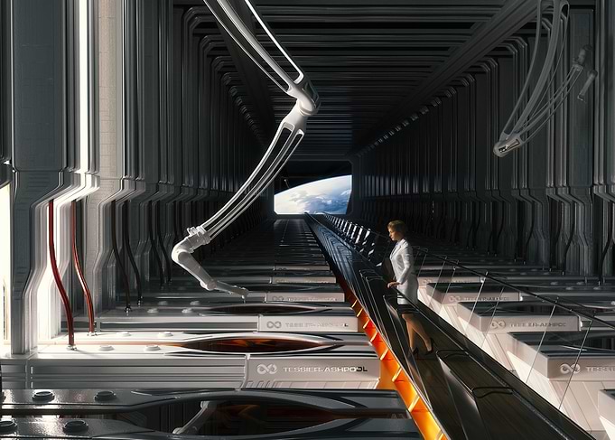 Deep Sleep Orbital Station ready for interstellar travel