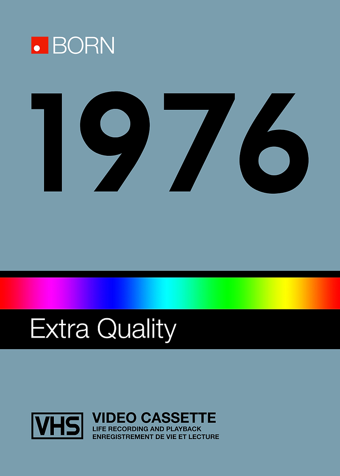 Retro VHS 1976: Video Cassette Cover