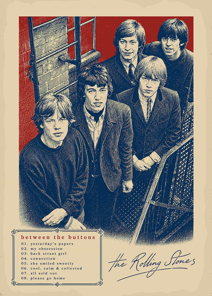 The Rolling Stones Between the Buttons Poster
