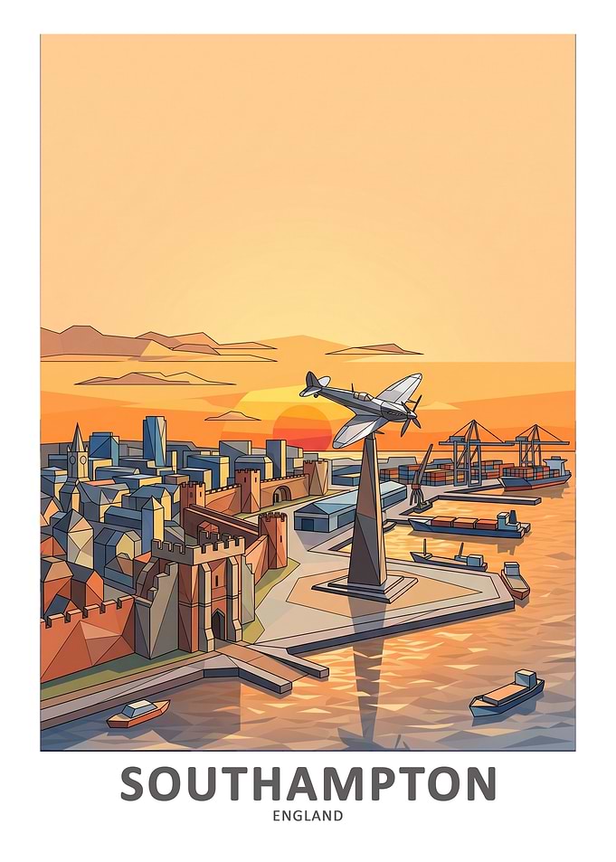 Southampton Spitfire Monument and Harbor