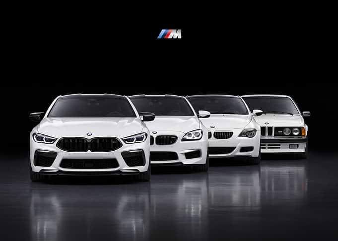 BMW M6 & M8 Generation Lineup Car Poster