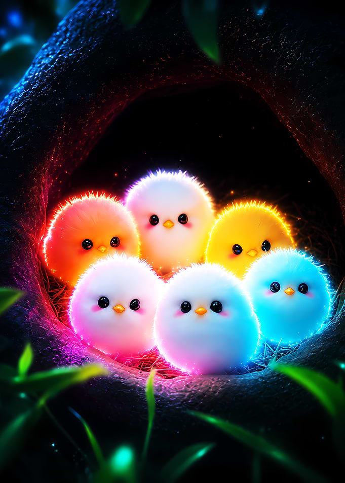 Neon Six Chicks