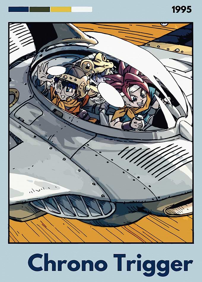 Chrono Trigger characters in a time machine