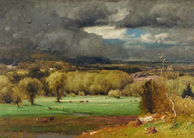 Stormy Landscape with Cattle