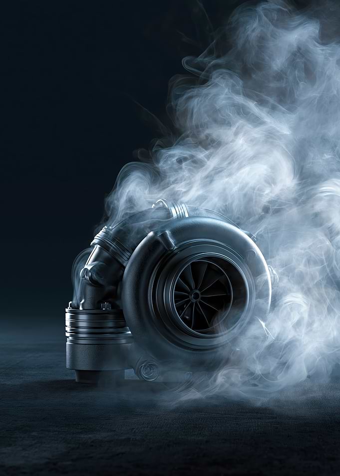 Turbocharger with Smoke