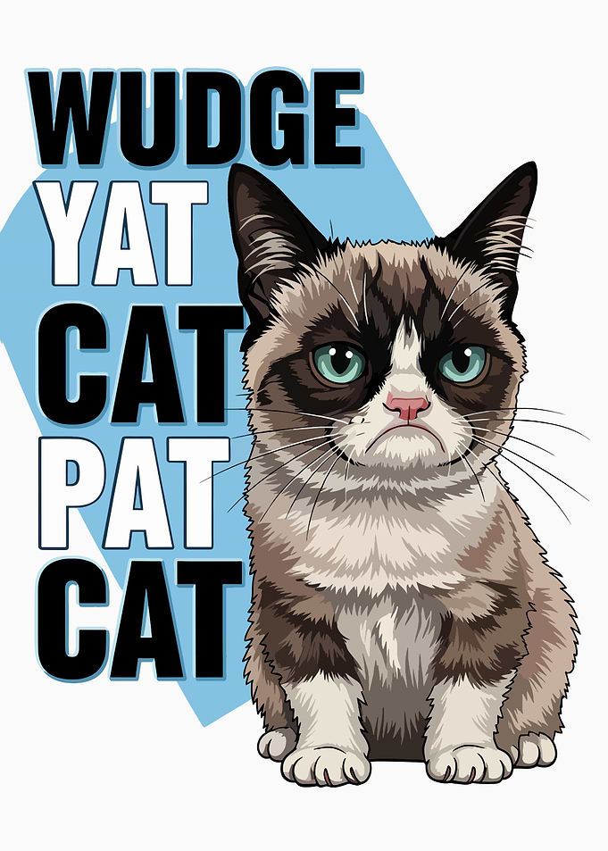 Grumpy Cat with Text