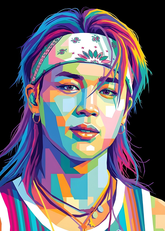 Jimin Pop Art Portrait