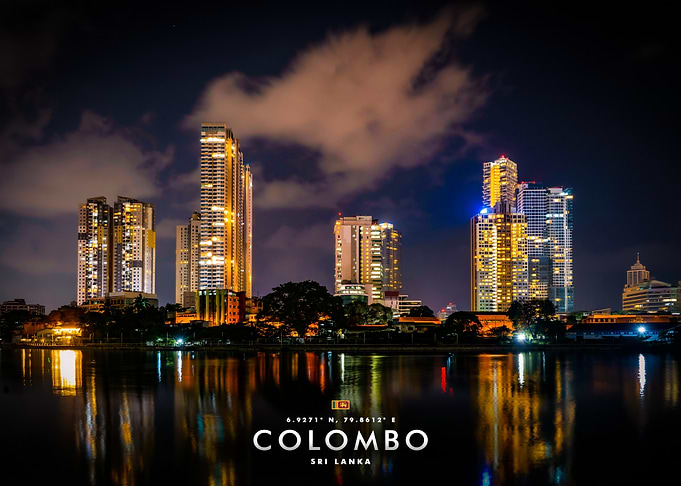 Colombo Cityscape at Night