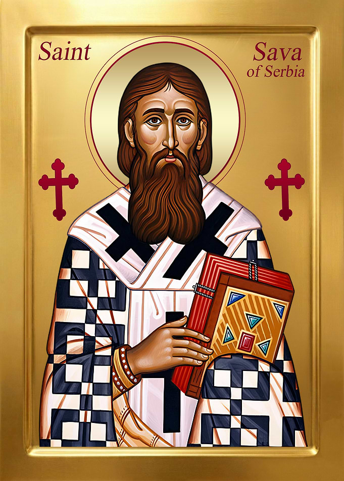 Saint Sava of Serbia Icon