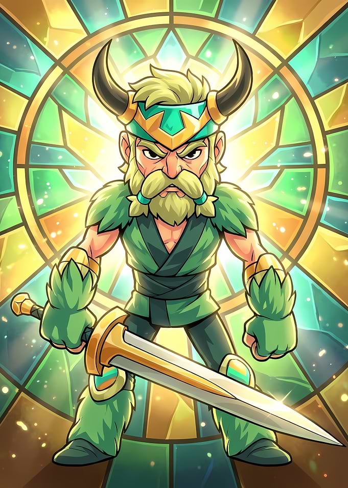 Bödvar Brawlhalla: Stained Glass Warrior