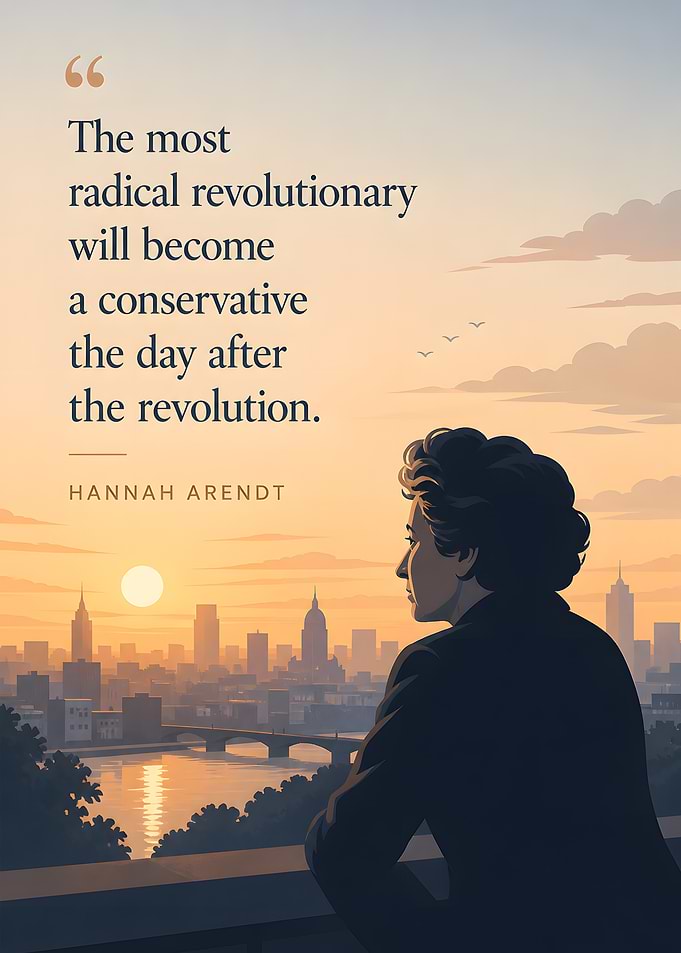 Hannah Arendt quote about revolution