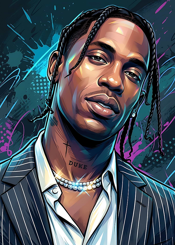 Travis Scott Portrait
