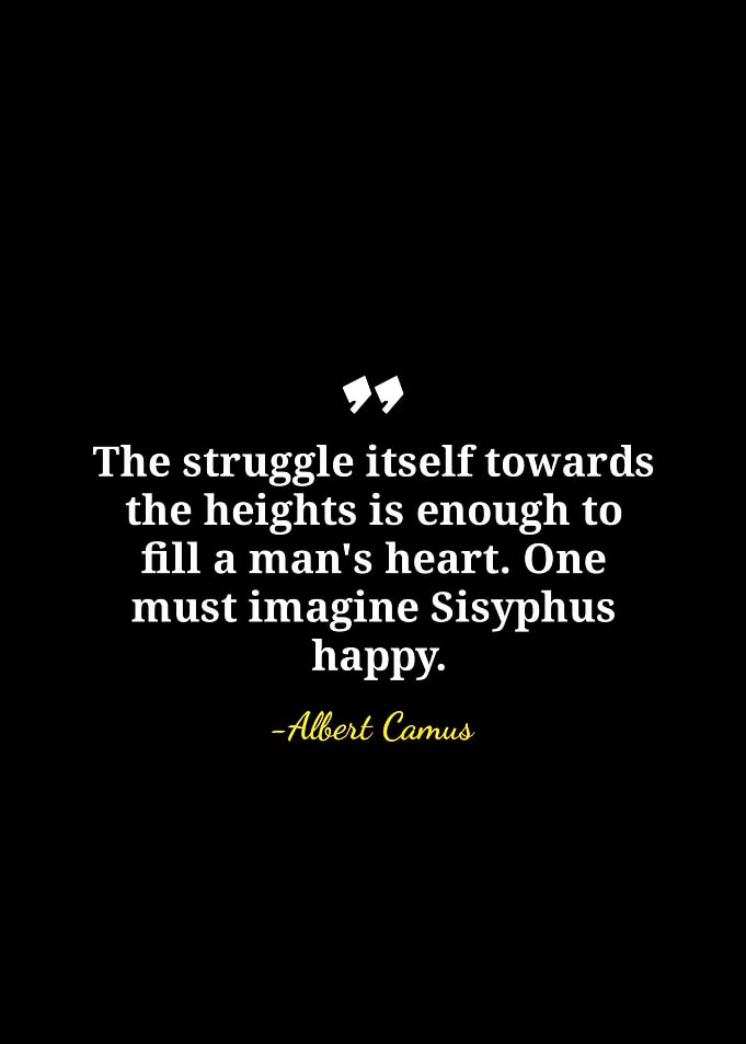 Albert Camus Sisyphus Quote