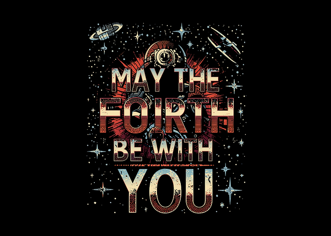 May the Fourth Be With You Space Art