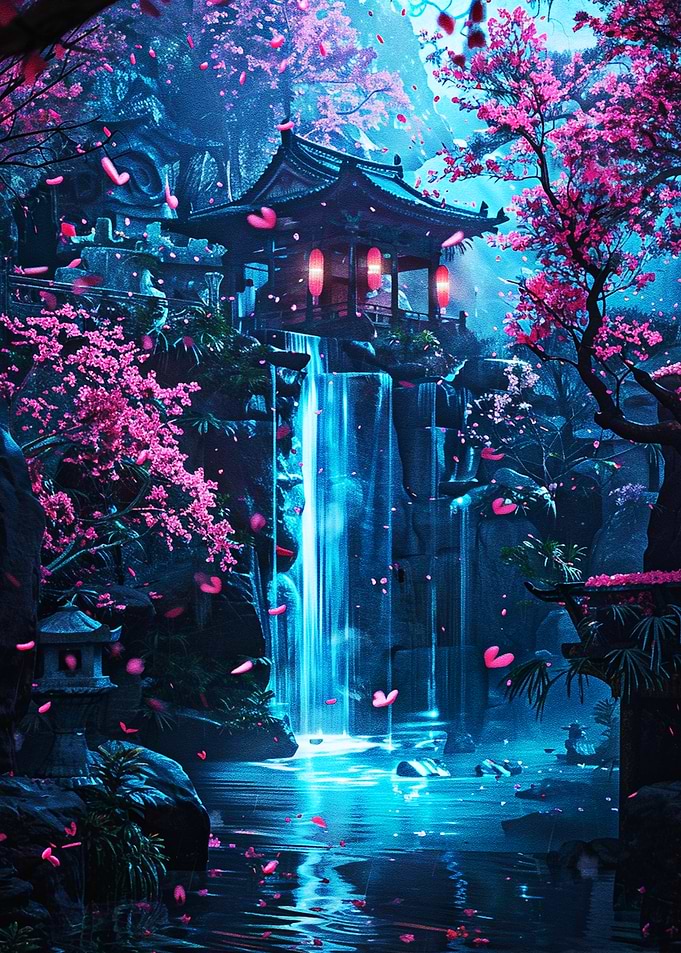 Moonlit Sakura Sanctuary