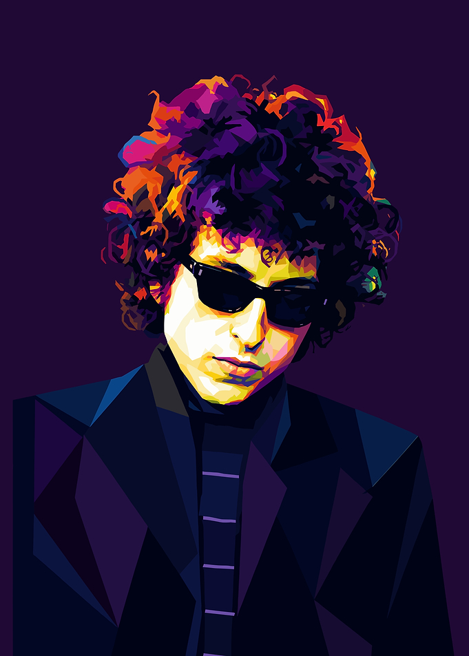 Bob Dylan Pop Art Portrait