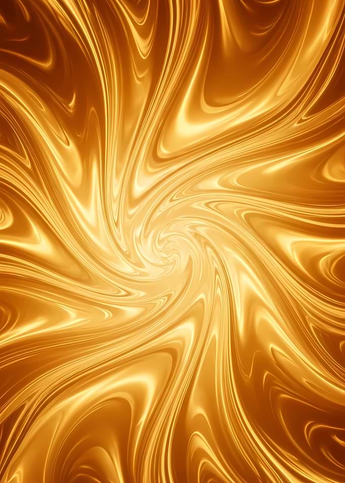 Golden Swirl Abstract Background