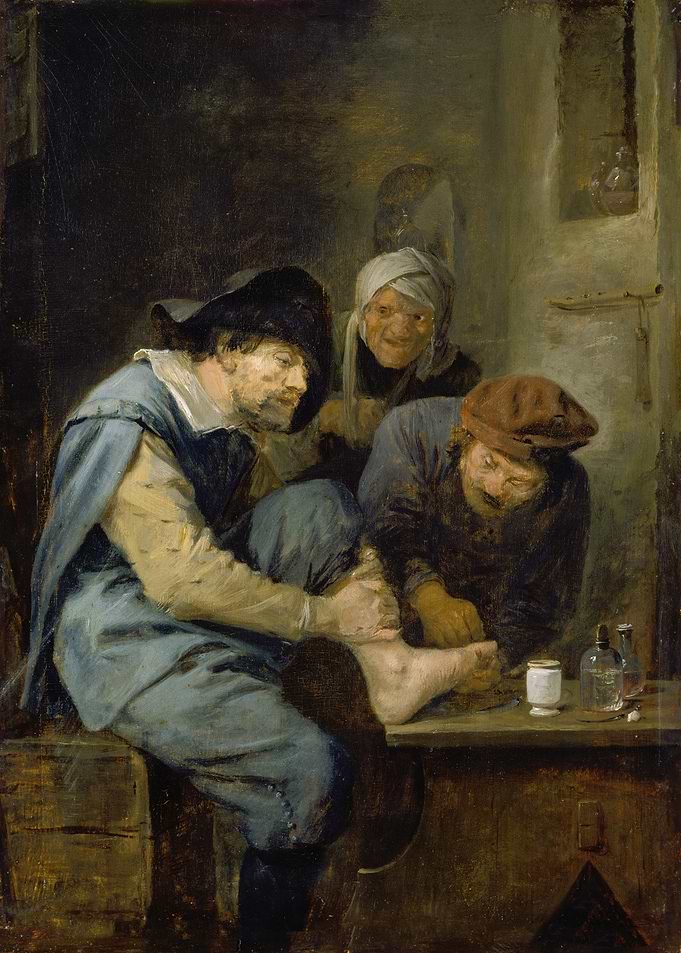 Doctor Treating a Patient's Foot