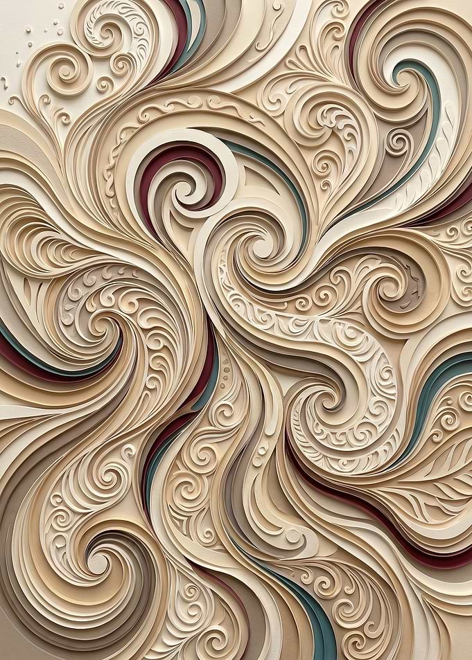 Abstract Swirls and Filigree