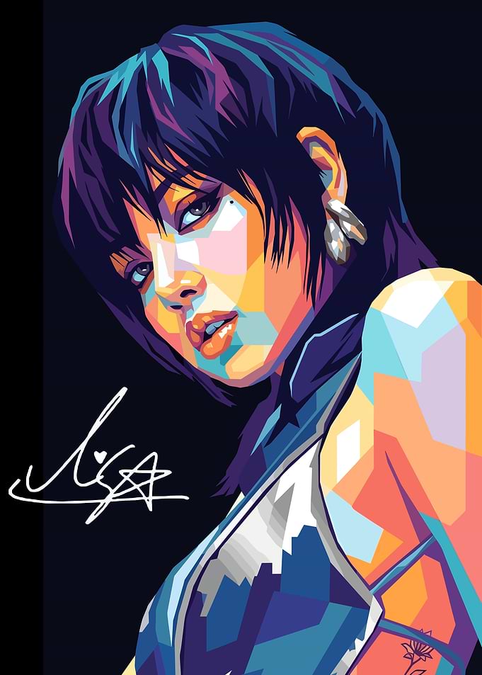 Lisa Pop Art Portrait