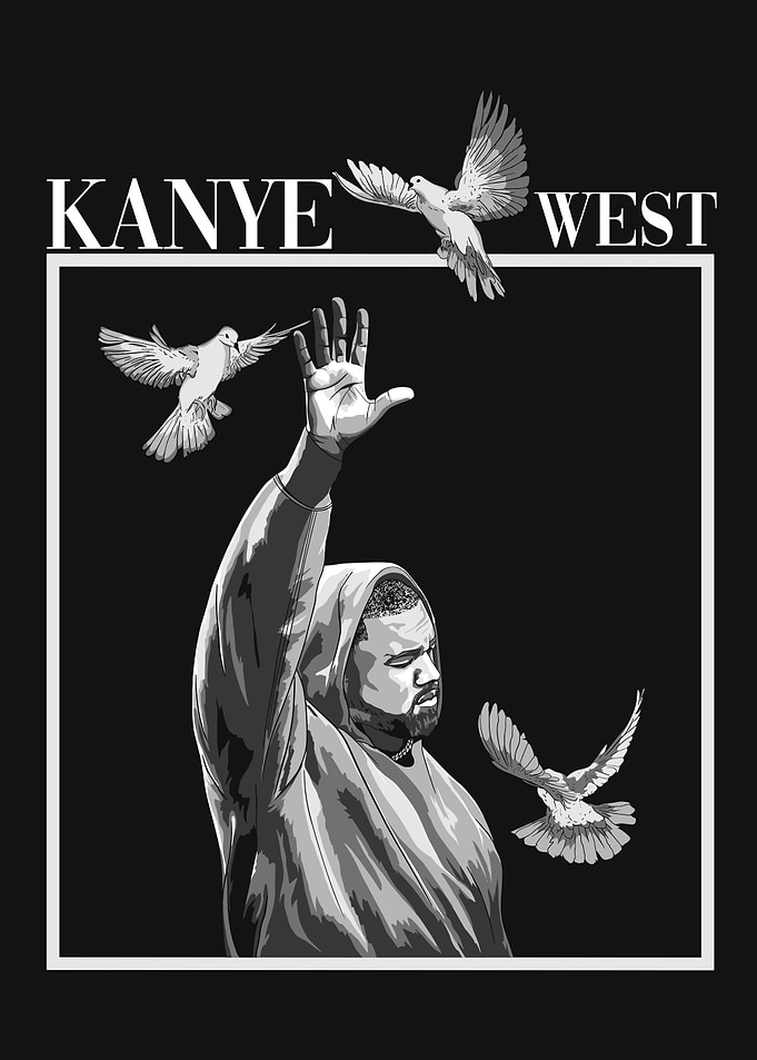 Kanye West with Doves