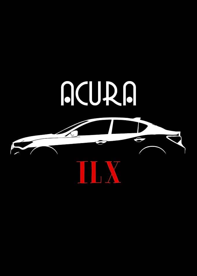 Acura ILX Car Silhouette