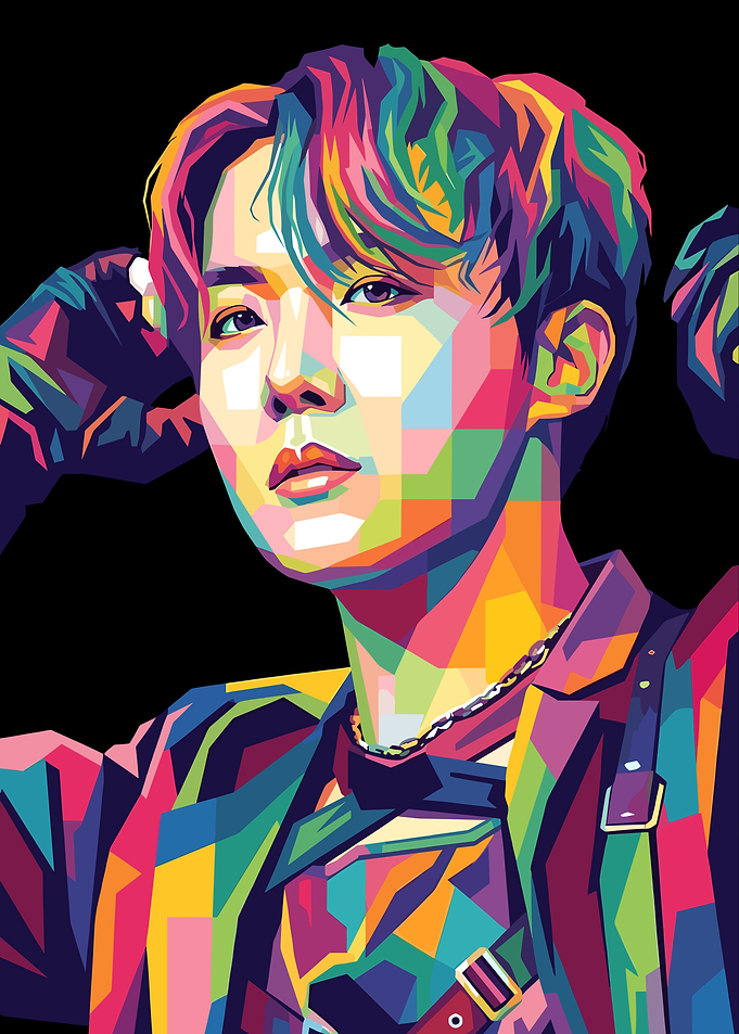 J-Hope Pop Art Portrait