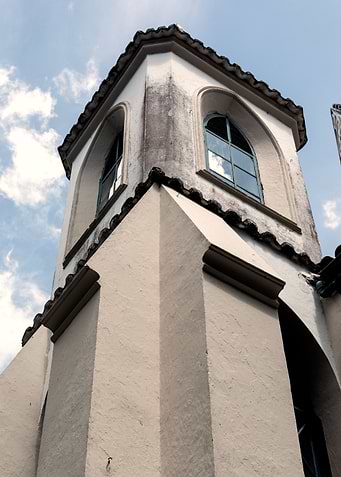 White Tower Against Blue Sky