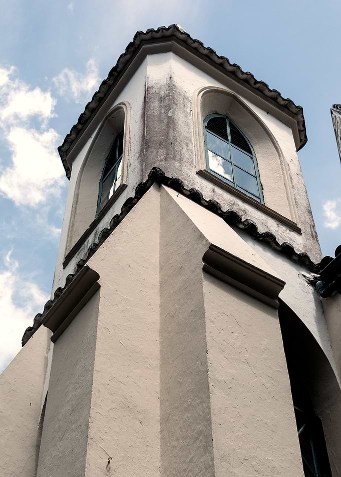 White Tower Against Blue Sky