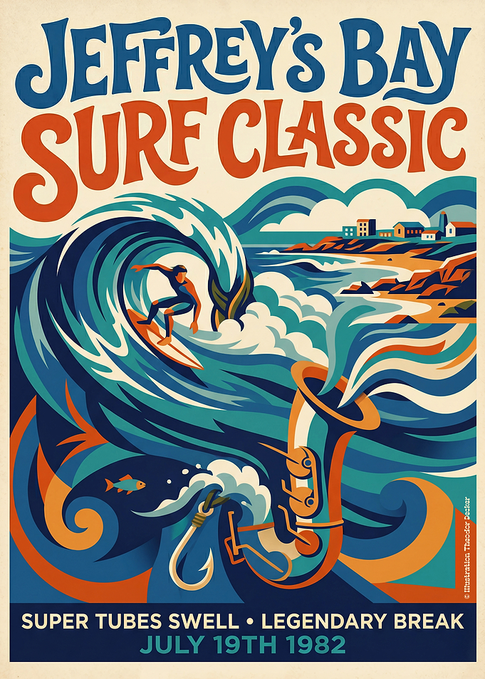Jeffrey's Bay Surf Classic Poster