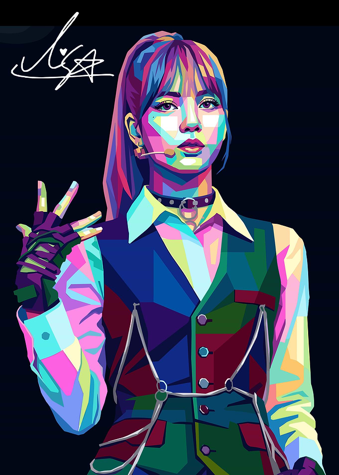 Lisa Pop Art Portrait