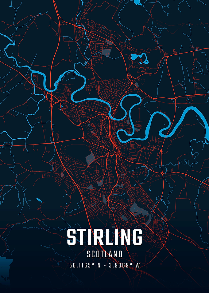 Stirling Scotland City Map