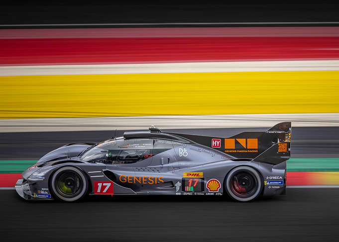 Genesis Racing Car on Track