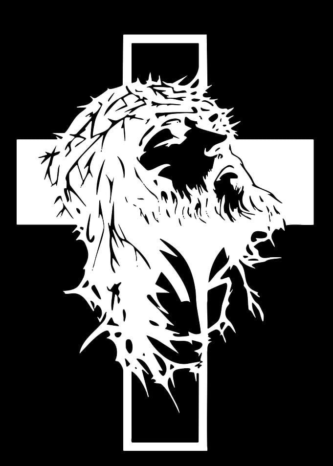Jesus Christ Crown of Thorns Cross
