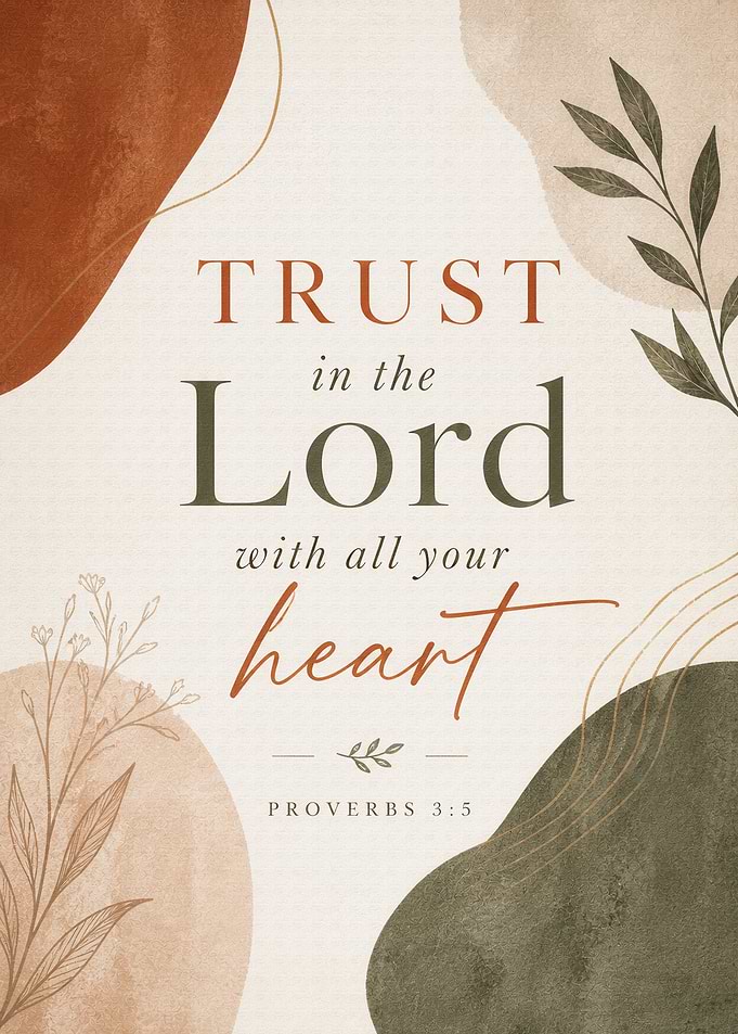 Trust in the Lord with all your heart