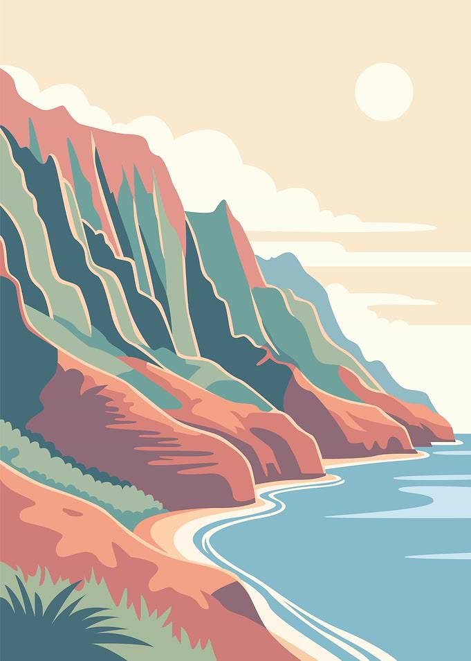 Coastal Mountain Landscape