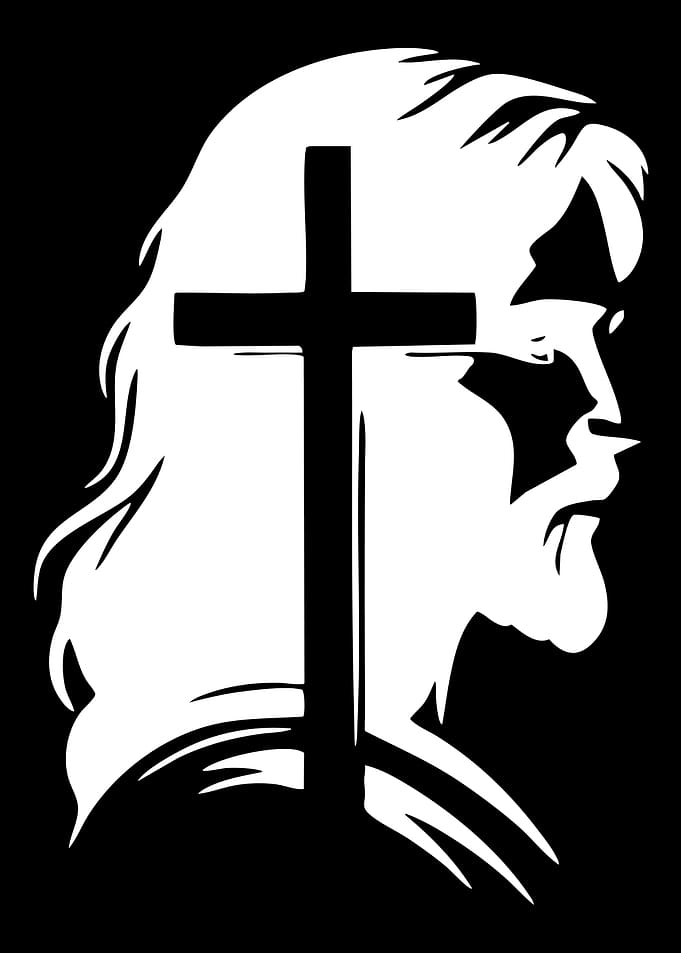 Jesus Christ with Cross Silhouette