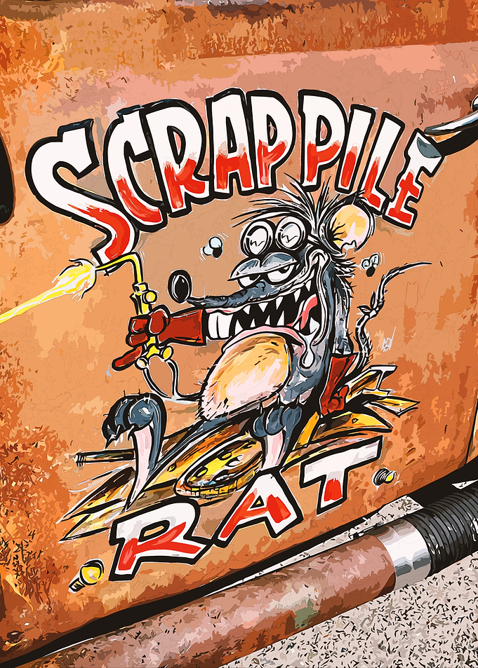 Scrapple Rat Cartoon Art