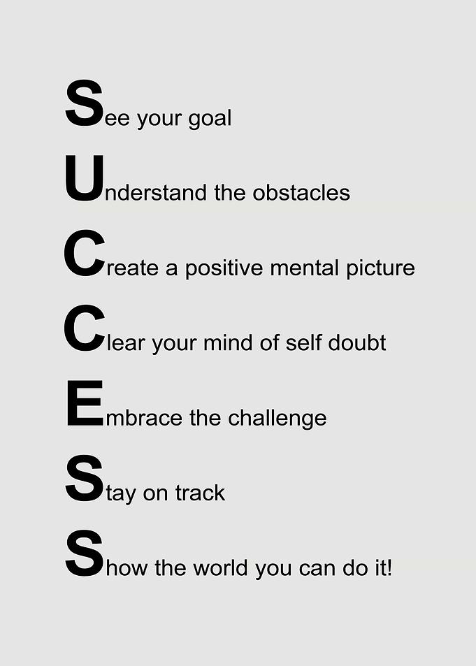 Success Acrostic Poem
