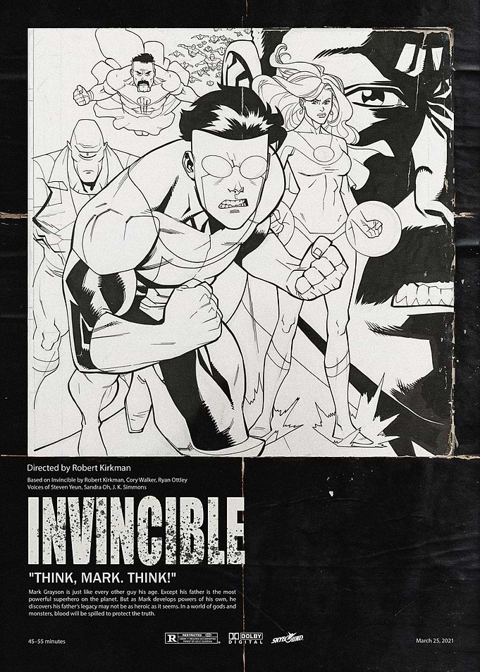 Invincible Comic Art Poster