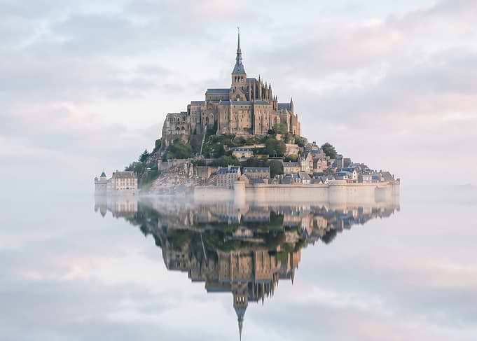 Mont Saint-Michel in Fog
