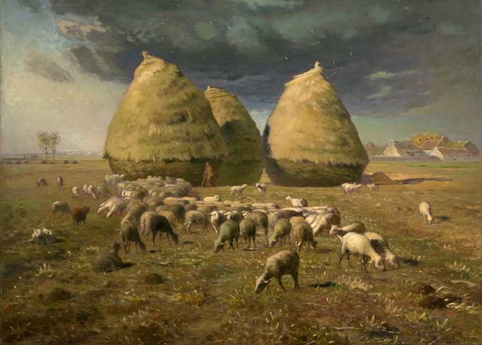 Haystacks Autumn by Jean-François Millet
