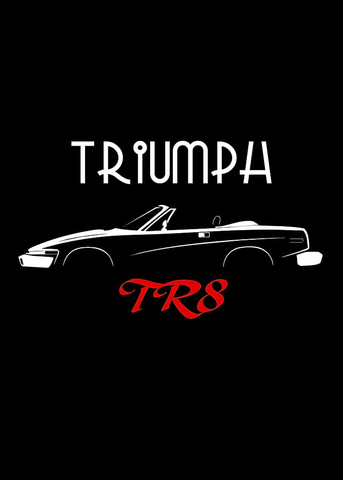 Triumph TR8 Car Silhouette